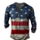 Thumbnail: New Plus Size Casual Button-Down Long Sleeve Tops Sublimation Henley Shirts for 