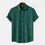 Thumbnail: Mens Short Sleeved Shirt Summer New Solid Color Lapel Short Sleeved Shirt Mens