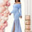Thumbnail: Maternity Dresses Photoshoot Off-Shoulder Slits Fishtail Hem Baby Shower Clothes
