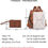 Thumbnail: Backpack Purse For Women Leather Fashion Designer Backpack  2-Piece Set Converti