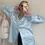 Thumbnail: Summer Trend Fashion Women's Casual Elegant Satin Long Sleeved Shirt Office Wome