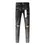 Thumbnail: High Street Distressed Vintage Men's Jeans Low Rise Stretch Skinny Button Fly Ri