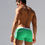 Thumbnail: Men's Beach Shorts Solid Color Fashionable Back Pocket Design Quick Drying 