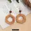 Thumbnail: Fashion Bohemia Style Rattan Design Earrings For Women Exaggerate Fabric Big Flo