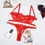 Thumbnail: Sexy Lingerie Woman Lace Transparent Underwear Fairy Embroidery Brief Sets Delic