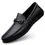 Thumbnail: Mens Genuine Leather Shoes Handmade Driving Flats Shoes Dress Business Casual Sl
