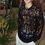 Thumbnail: 【 Fashion Items 】 Men's Laid-back Style Openwork Long-sleeved T-shirt , See-