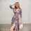 Thumbnail: 2025 Cross-Border Leopard Print Wrap Dress V-Neck Slimming French Vintage Belted