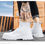 Thumbnail: Mens Boots Casual White Leather Shoes New Style Young Fashion Non-slip Street Cl