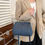 Thumbnail: Retro Matte Leather Crossbody Bag For Women Clip Shoulder Bag Solid Color Handba