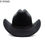 Thumbnail: Vintage Western Cowboy Hat For Men's Gentleman Lady Jazz Cowgirl With Leather Wi