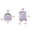 Thumbnail: Luggage 2-Piece Set Boarding Luggage Bag 20inch Satchel Small Mother-In-Law Box 