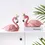 Thumbnail: Resin Flamingo Ornament Decorative Figurines Home Desk Flamingo Decor Craft Wedd