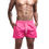 Thumbnail: Mens Swim Trunks with Mesh Lining Side Pockets Solid Beach Shorts Quick Dry Ligh