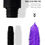 Thumbnail: 5D Mascara Makeup Waterproof Sweatproof Non-smudgy Slim Color Purple Blue White 