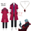 Thumbnail: Devil Cos May Cry 3 Cosplay Costumes Dante Game Uniforms Red Long Poncho Jacket 