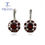 Thumbnail: TBJ,Natural Red garnet ring earrings Pendant Jewelry Set 925 sterling silver sim