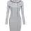 Thumbnail: Autumn Ready Ladies Hooded Dresses Blending Hoodie and Sweatshirt Elements in Wo