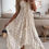 Thumbnail: Summer Lace Sleeveless Women Dress V Neck Hollow Out Elegant Loose Dresses 