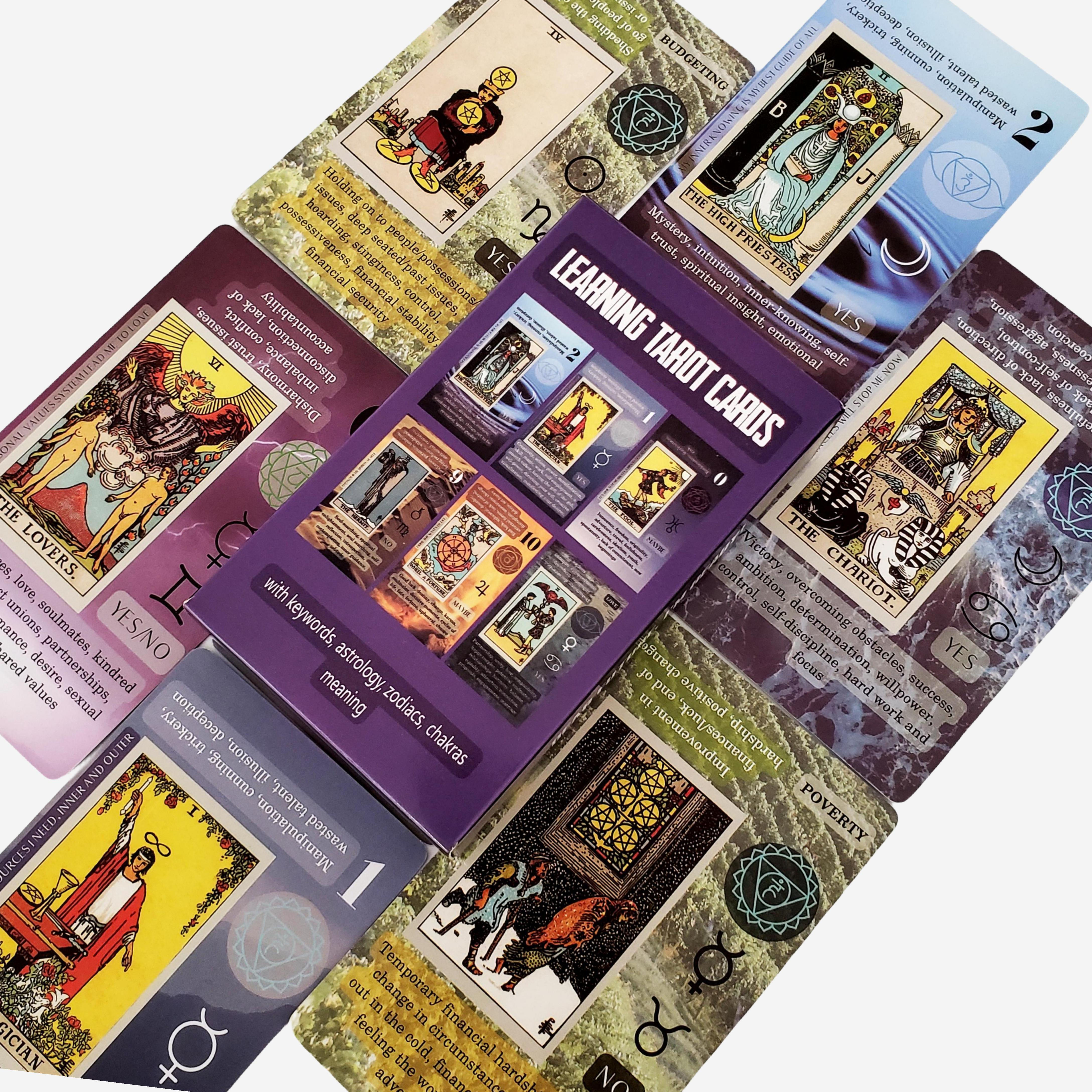 Learning Tarot With Meaning On It Decks 10.3x6cm High Quality 78pcs Cards Divina