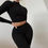 Thumbnail: Black Autumn Women's Clothing New Fashion Suit Reverse Wear High Waist Slim Fit 