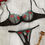 Thumbnail: Embroidery Sheer Sexy Lingerie Sets Women Mesh Bra&Briefs Sets 