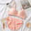 Thumbnail: Lingerie Multi-color Lace Bra Set Women Wireless Floral 3/4 Cup Soft Bra and Pan