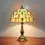 Thumbnail: Turkish Table Lamp Tiff Stained Glass with Dragonflys Vintage Desk Lamp Bedroom 
