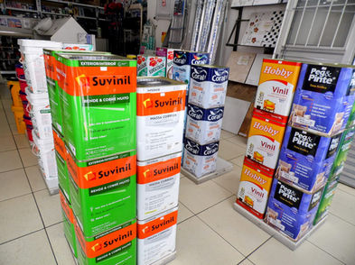 Aqui próximo de você tem tintas e acessórios para pintura. Vem para o Di Minas Materiais de Construção no Parque Residencial Cocaia