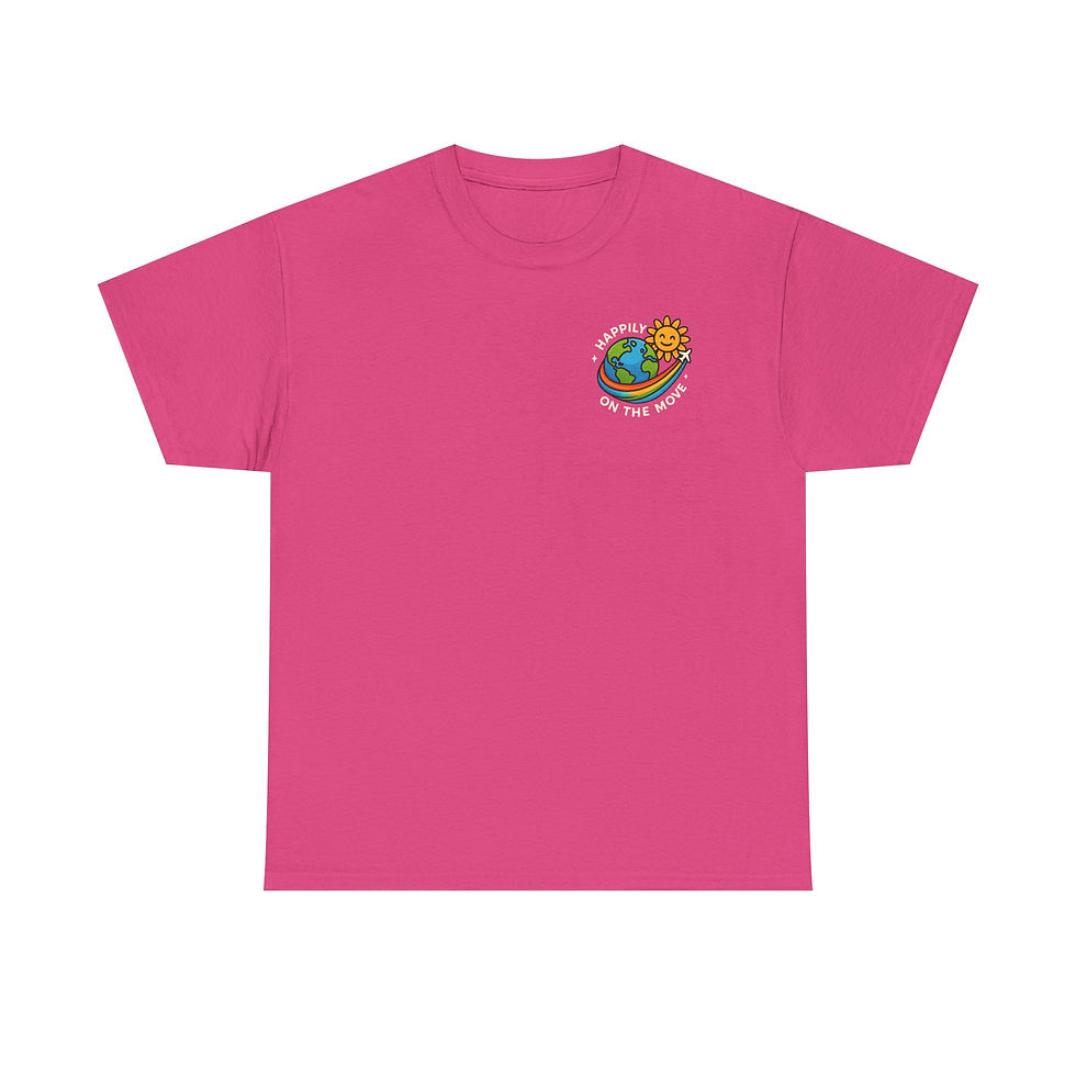 Thumbnail: Happily on the Move Tee | Small Logo Left Chest With Printed Back