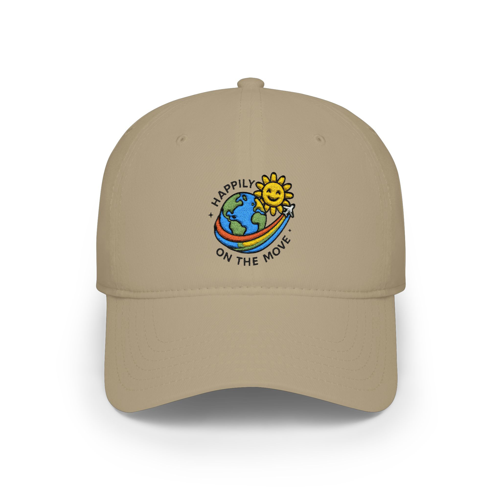 Happily On The Move Embroidered Baseball Cap