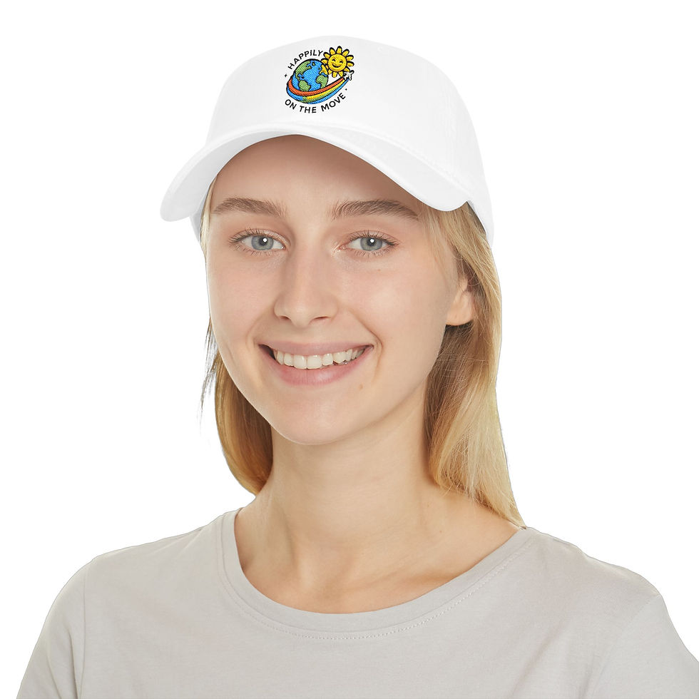 Thumbnail: Happily On The Move Embroidered Baseball Cap