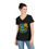Thumbnail: Happily On The Move Ladies V-Neck Tee With Printed Back