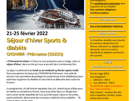 Séjour d'hiver Sports & diabète