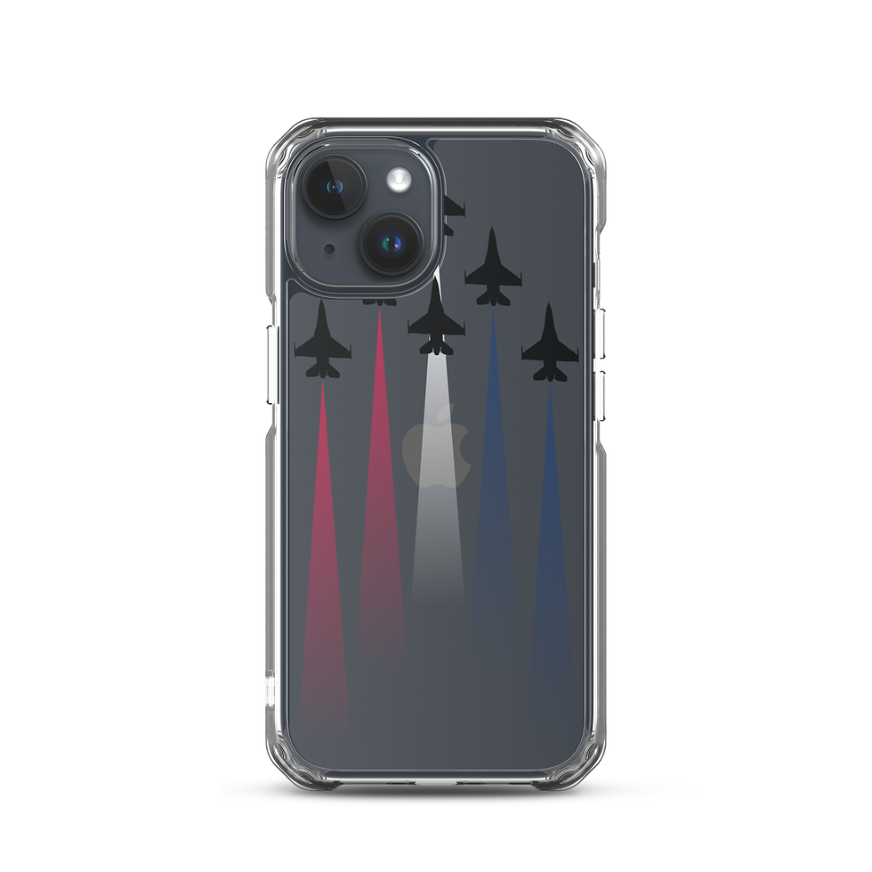 Thumbnail: US Duck Company Patriotic Fighter Jets Clear Case for iPhone®