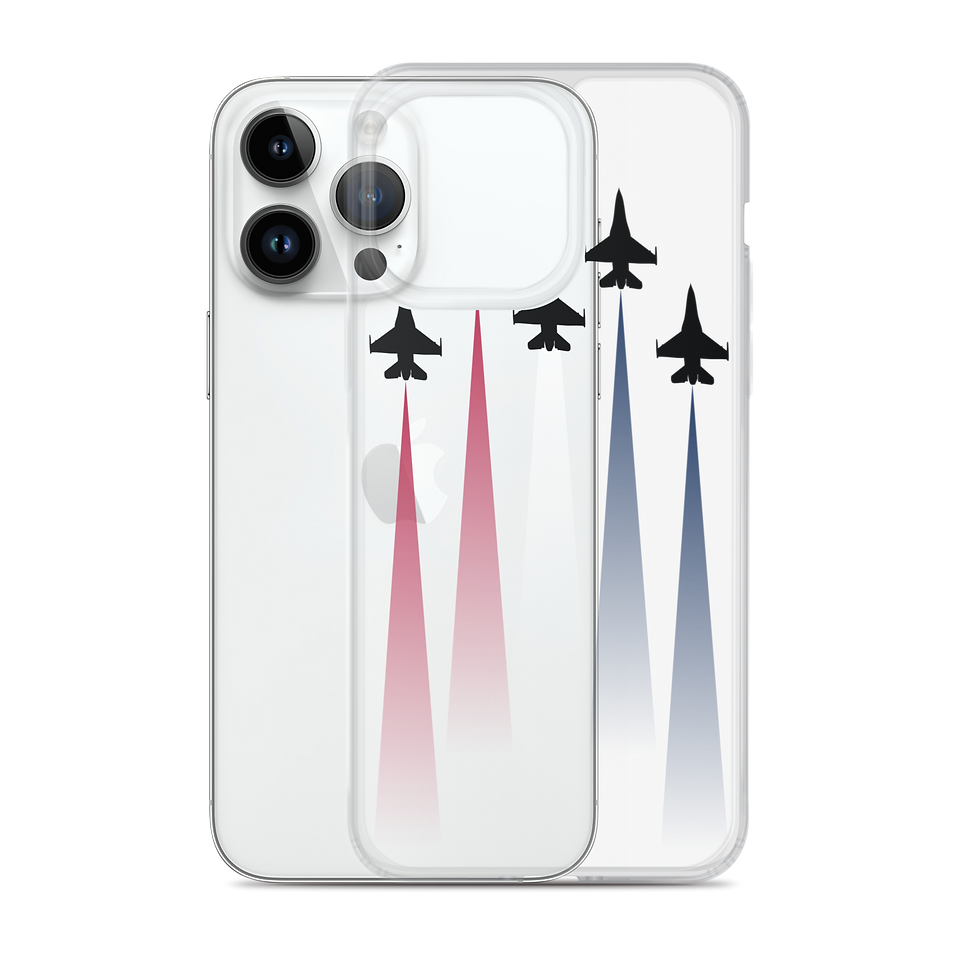 Thumbnail: US Duck Company Patriotic Fighter Jets Clear Case for iPhone®