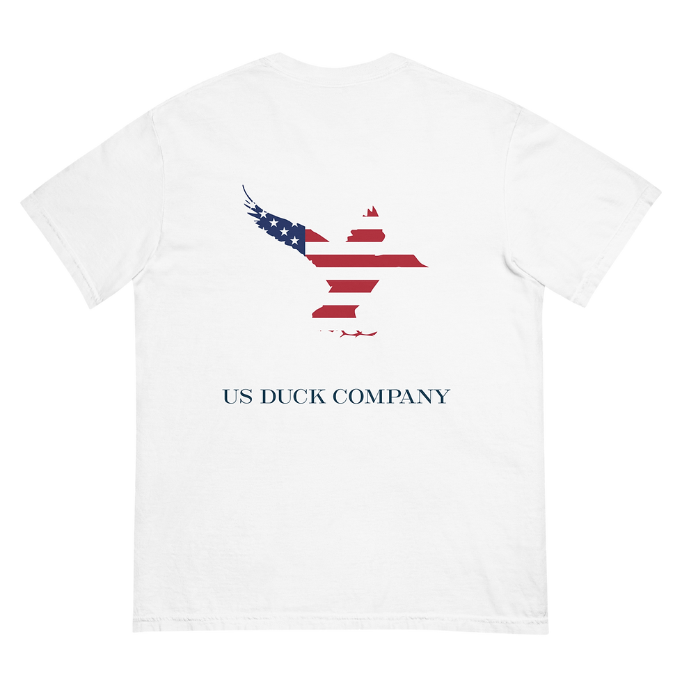 Thumbnail:  US Duck Company American Flag Men's T-Shirt | Lighter Colors