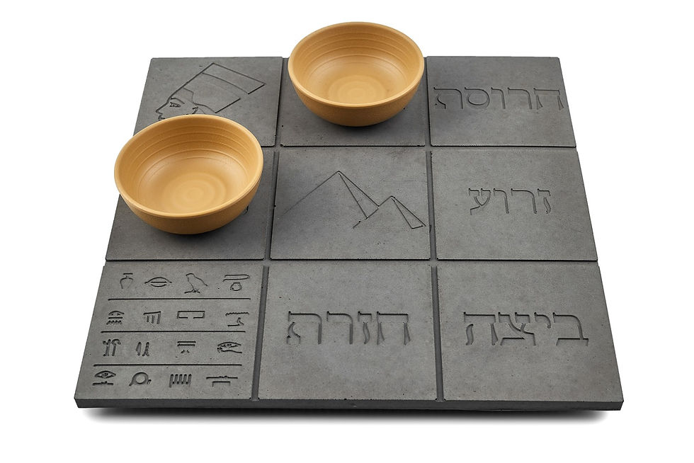תמונה ממוזערת: צלחת פסח בעיצוב ייחודי ומינימליסטי