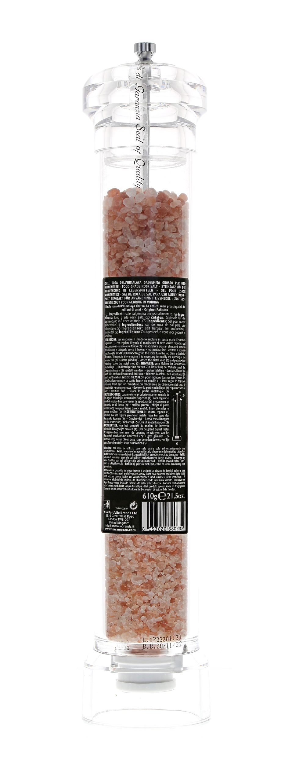 Thumbnail: Terramezzo Himalaya Salt Tall Grinder (610g)