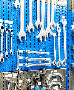 Orgnaized toos on wall with barcodes-1410865168.jpg