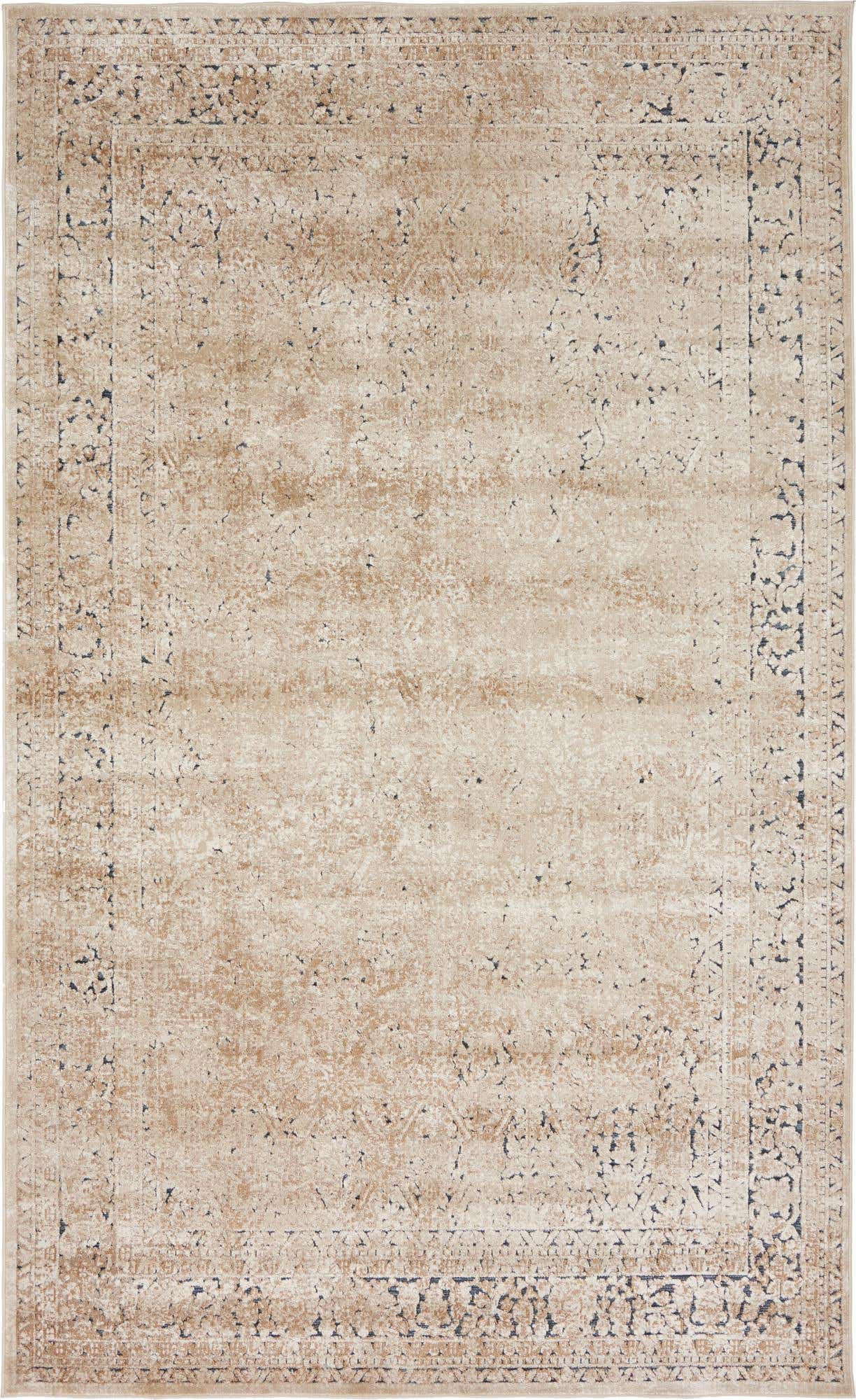 Vista Frontal de Tapete Castillo Completo Beige