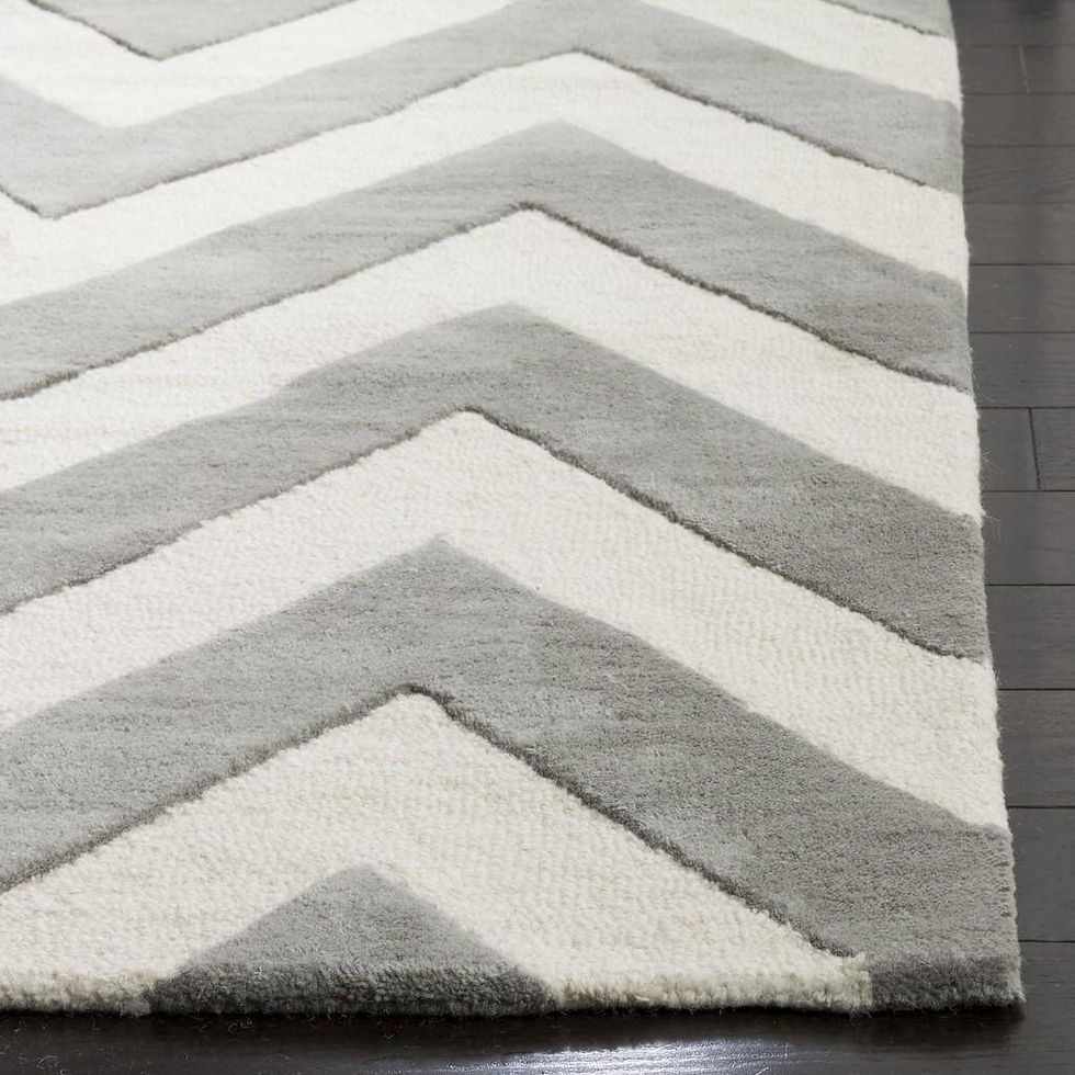 Miniatura: Tapete Kiddo Chevron en Gris
