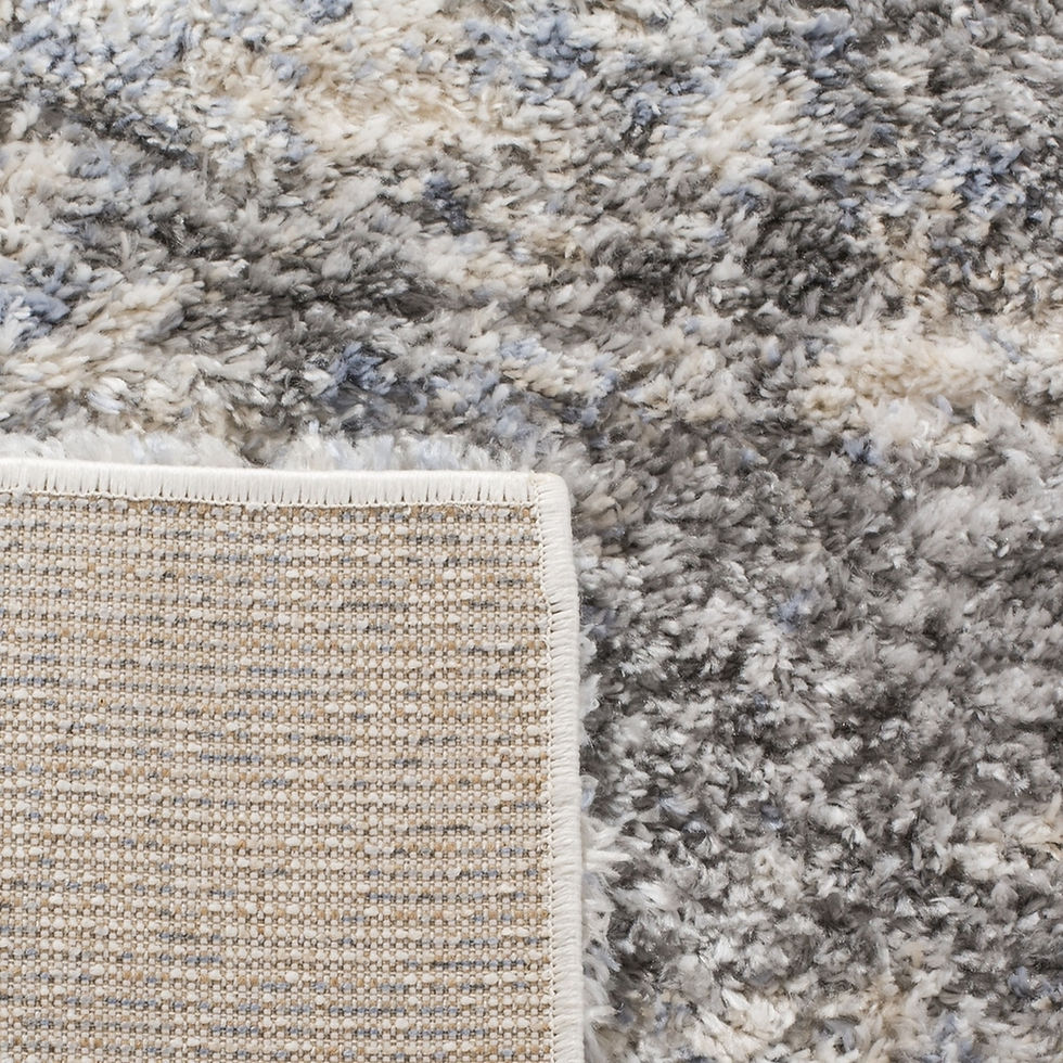 Miniatura: Tapete Bavaria Abstracto Gris con Crema