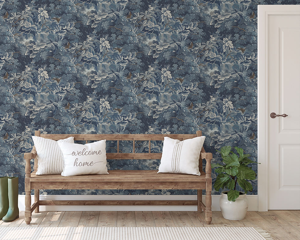 Papel Tapiz Enzo 3850-3 en muro.