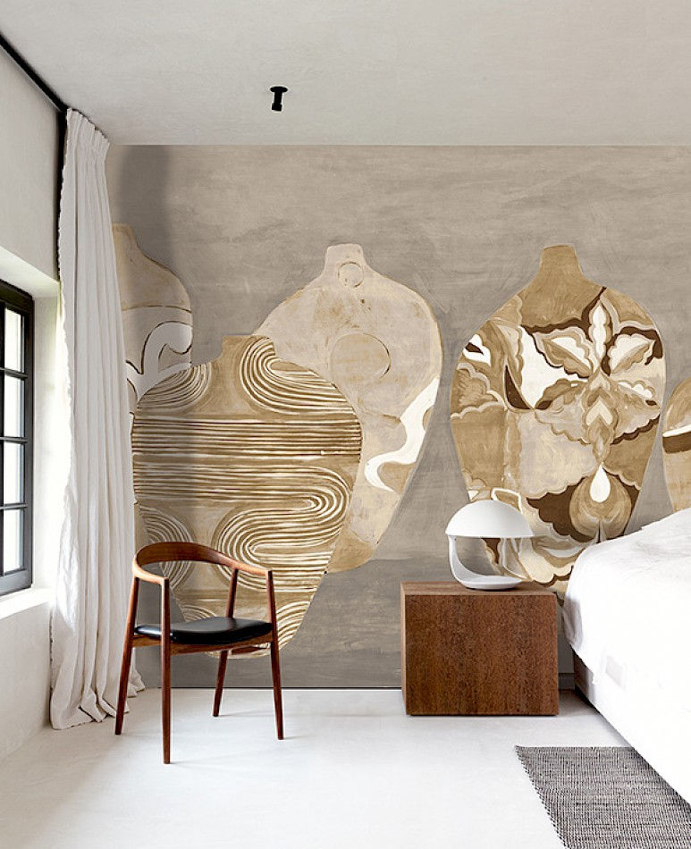 Vista en muro  del Mural de Papel Tapiz Projects III DG4HIV1031 - 1034