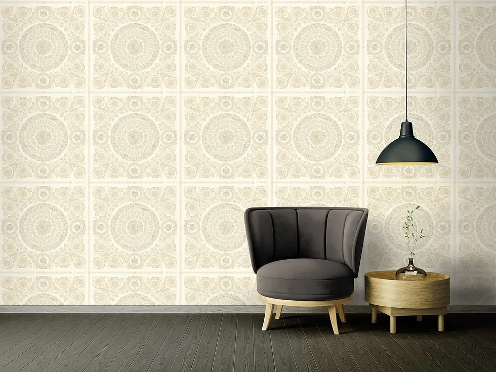 Miniatura: Papel Tapiz Versace VI 370551 en muro.