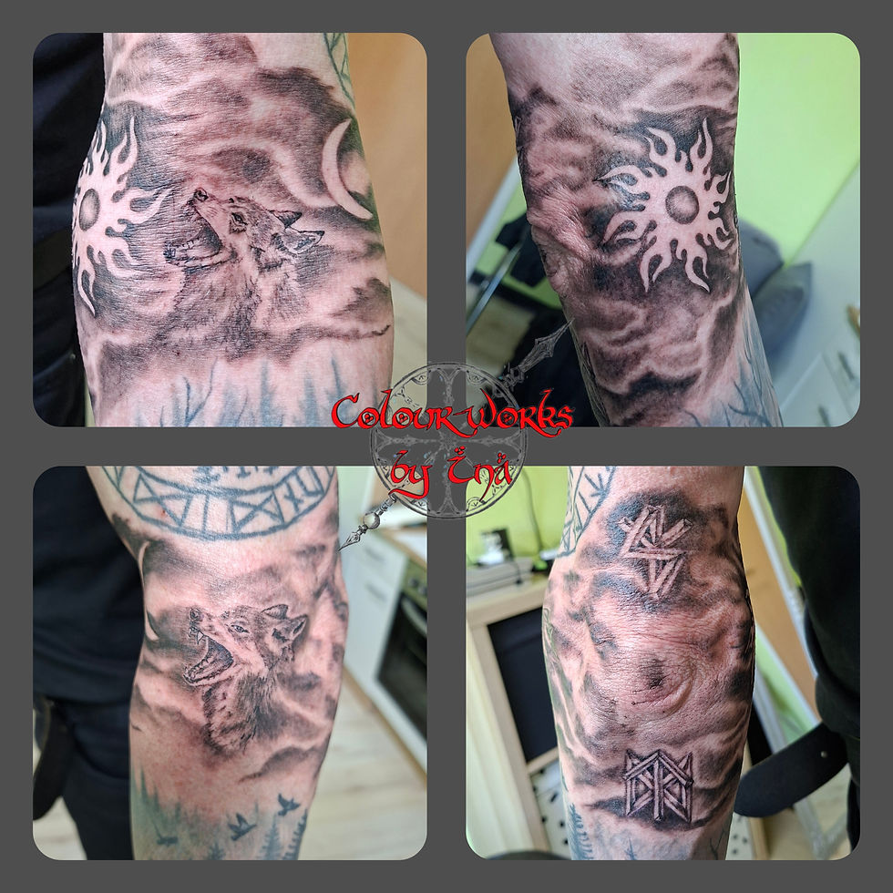Skalli + Hati + Ragnarök Tattoo