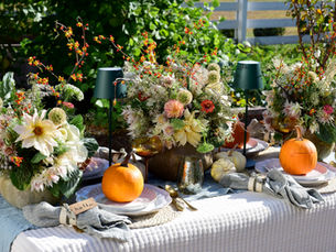 An Early Fall Table in the Garden