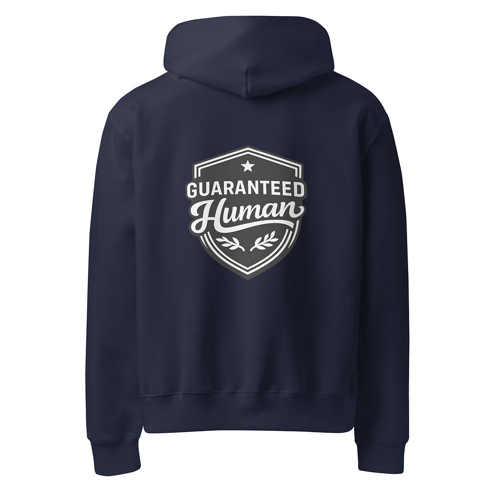 Thumbnail: Guaranteed Human™ - Women Crest + Back Hoodie