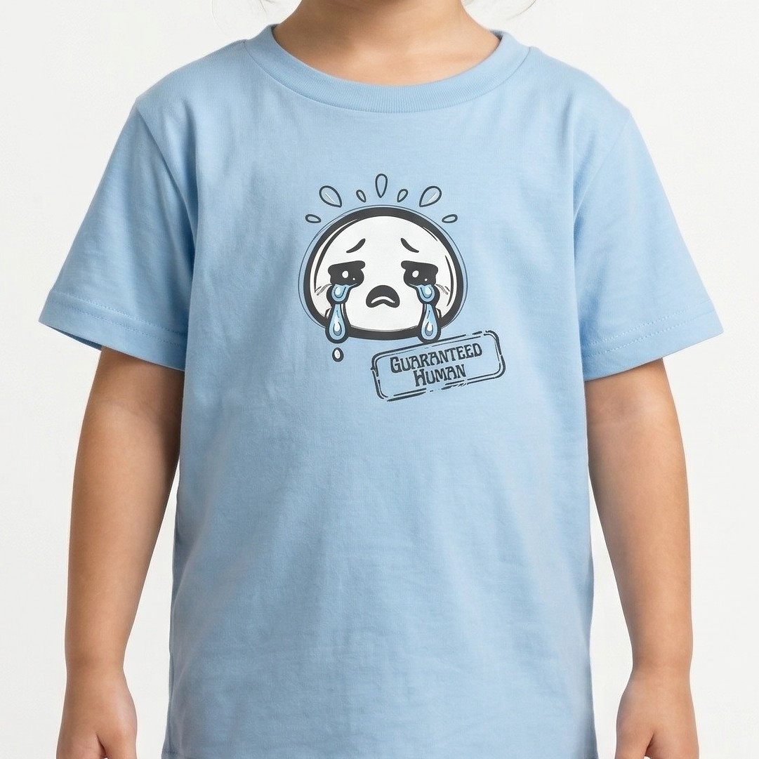 Guaranteed Human cry sad Kids T Shirt